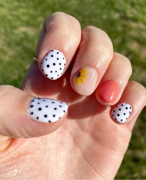 30 Attractive Sunflower Nails That Will Make Everyone Jealous - 237