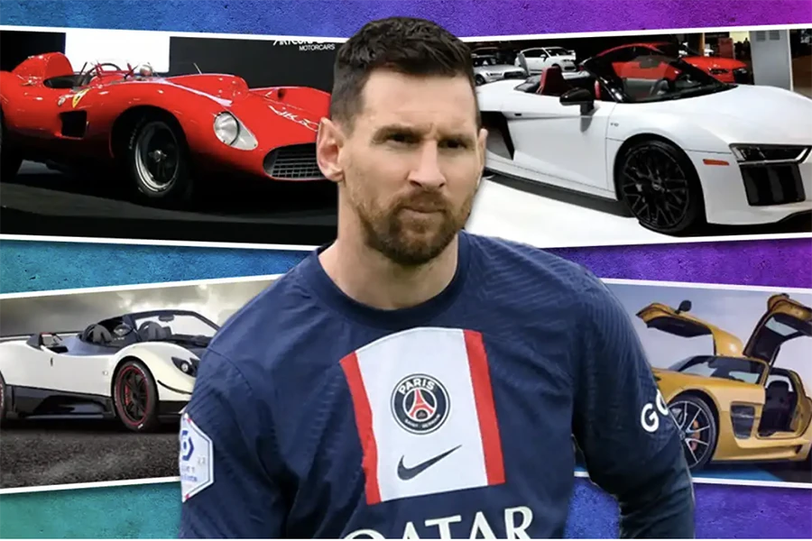 Lionel Messi sở hữu bộ sưu tập siêu xe khổng lồ. ẢNH: SUN SPORTS